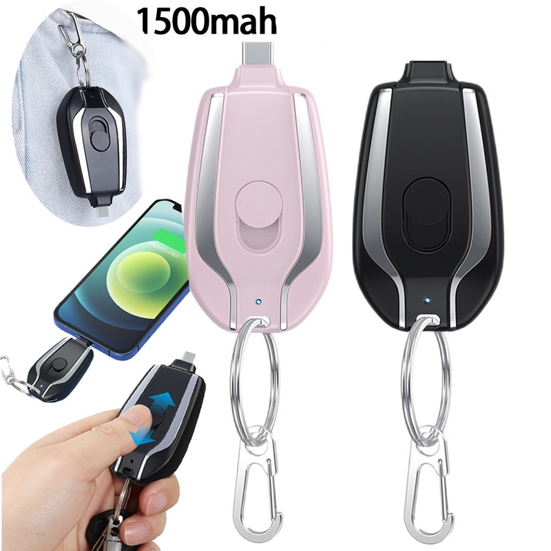 Carregador de Emergência tipo Chaveiro  USB C