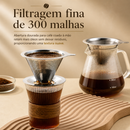 Filtro de café de aço inox com base reutilizável