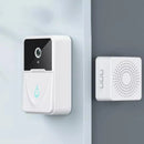 Kit Campainha Com Câmera Vídeo Porteiro Sem Fio Wi-Fi HD Inteligente Smart Casa Vê Pelo Celular Recarregável