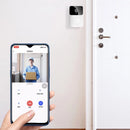 Kit Campainha Com Câmera Vídeo Porteiro Sem Fio Wi-Fi HD Inteligente Smart Casa Vê Pelo Celular Recarregável